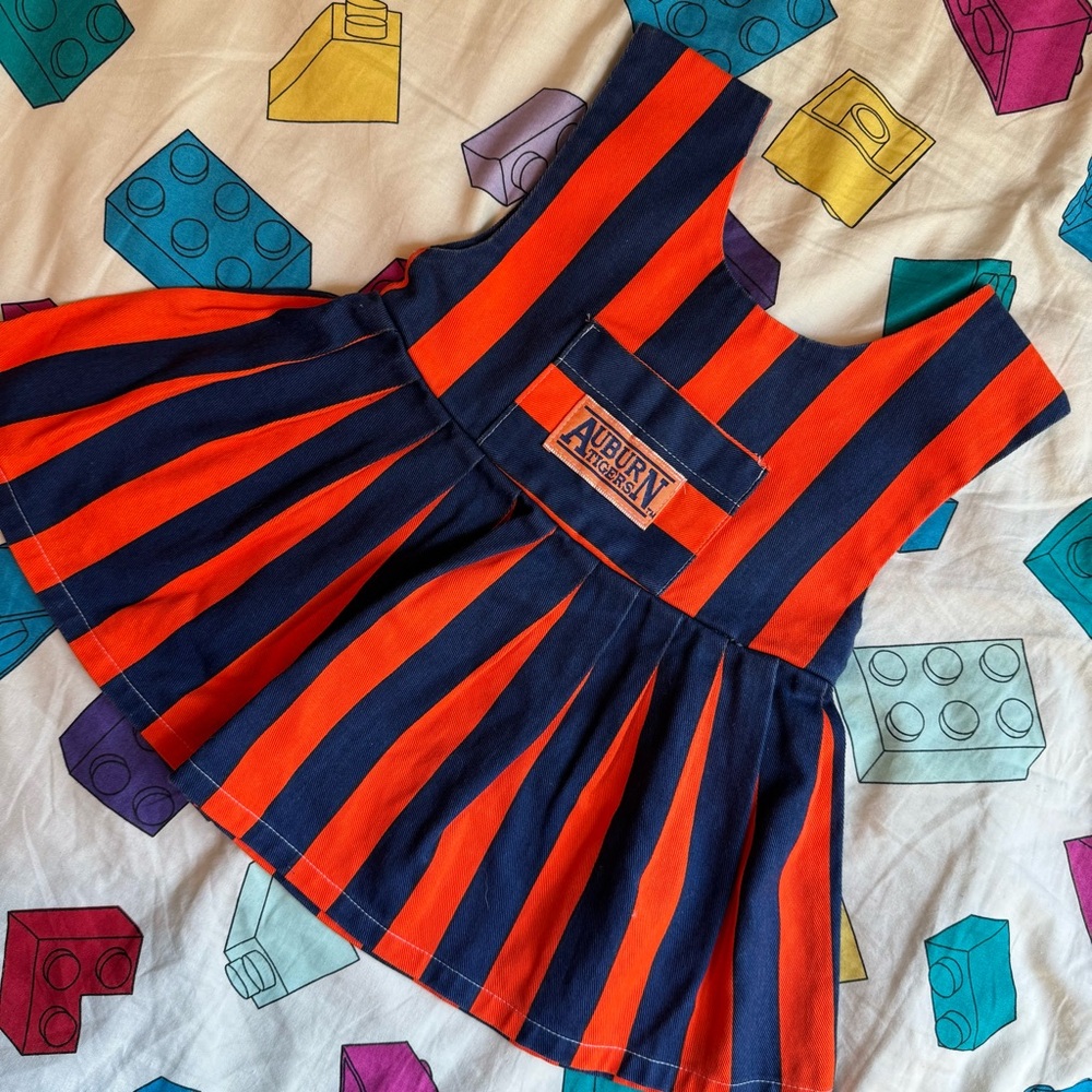 Vintage Auburn Striped Dress